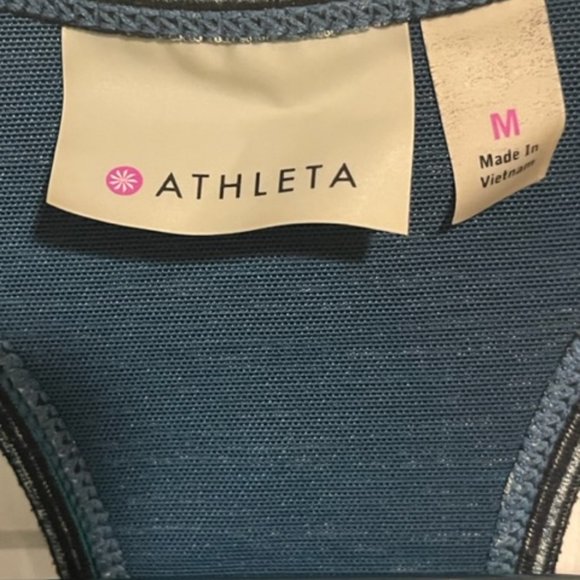 ATHLETA Racerback Tank Top, Double Layer With Bra EUC - Picture 5 of 6